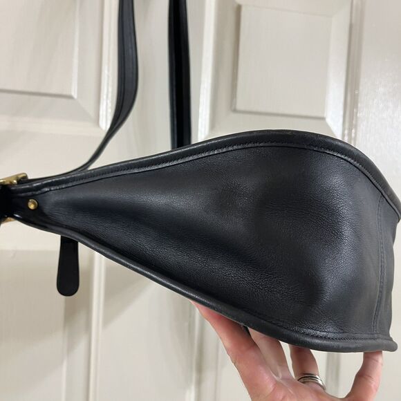 Vintage Coach Janice Legacy Bag 9950 Black Leather Crossbody Shoulder Bag - Picture 10 of 16